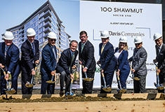 The Davis Cos. celebrates groundbreaking of 100 Shawmut - designed by The Architectural Team